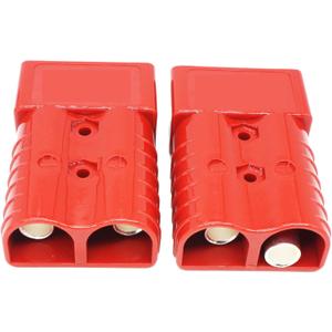 X-Haibei Pair Battery Quick Connect 350A 2/0 AWG Wire Harness Plug for 2/0 Gauge Cables, Jumper Cables Connect Disconnect Plug for Car Bike ATV Winches Lifts Motors (RED)
