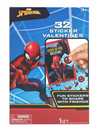 Exchange Cards Spiderman Stickers 2 Pack