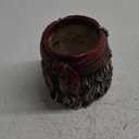 Skull Planter, Skulls Flower Pot, Skull Bowl, Skeleton Succulent Pots, Gothic Plant Pots with Drainage, Goth Statue Flower Pots, Indoor/Outdoor Pirate Figurine, Halloween Decoration, Funny Home Decor (Red Scarf)