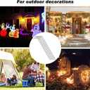 FEED GARDEN 7 Inch Tent Stakes 50 Pack Yard Inflatable Stakes for Outdoor Decorations Metal Pegs Heavy Duty Garden Hooks Camping Tent Spikes for Canopies, Tarp and Outdoor Christmas Decorations