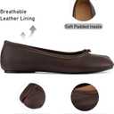 VBDB Tabi Ballet Flats Shoes for Women Rounde Toe Wide Width Split Toe Low Heel Comfortable Flats Shoes, 8