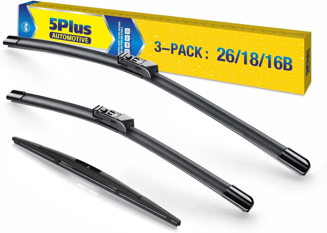 3 Wipers 26"/18"/16" Replacement For SUBARU Outback 2022 2021 2020 (Set of 3), 26 Inch+18 Inch Windshield Wiper Blades with 16 Inch Rear Wiper Blade