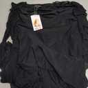 PRETTYGARDEN Women's 2025 Summer Wedding Guest Dress Sleeveless Ruffle Formal Cocktail Party Maxi Bodycon Dresses (Large, Black)