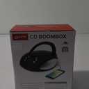 GPX, Inc. Portable Top-Loading CD Boombox with AM/FM Radio and 3.5mm Line in for MP3 Device - Black (Pack of 1)