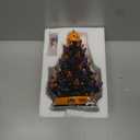 JOYIN 8.5 Inch Halloween Ceramic Tree Black Christmas Tree with Orange Pumpkin Over Multicolor Bulbs LED Light Up Battery Operated Light Up Halloween Decorations for Indoor Party Decor Gifts