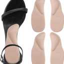 2 Pairs Arch Support Inserts for Womens Sandals Adhesive Arch Pad Support Shoe Insoles for Flat Feet, Plantar Fasciitis, Foot Pain Relief