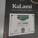 Kalami 8.5x11 Acrylic Wall Mount Picture Frame Self Adhesive, No Drill Holes Floating Frameless Clear Photo Print Certificate Degree Document Display Frame with Black Hardware - Full Frame is 10x13
