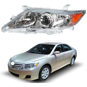 waltyotur Driver Side Headlight Assembly Replacement for Camry 2010 2011 Left Side Headlight TO2502191 81150-06500