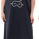 3 Pack Plus Size Women's Nightgown Soft Print Nightshirts for Women Short Sleeve Sleepwear (5X)