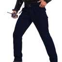 TruVat Men's Work Pants Cargo Tactical Construction Pants Ripstop Waterproof Outdoor Hiking with Pockets, Navy Blue, 32W x 34L (Black)