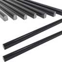 Black 15 Pack Marble Pencil Tile, 0.5"X12" Polished Marble Tile Edge Trim for Kitchen Backsplash, Bathroom and Shower Walls (15)