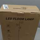 36W LED Tree Floor Lamp, Modern Dimmable Standing Lamp with Remote & Touch Control, 4 Color Temperatures, 3 Rotatable LED Light Floor Lamps for Living Room, Bedroom, Office (Black)