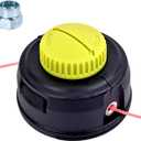 311759008 313318001 Compatible with Ryobi Weed Eater Trimmer Head Replacement Parts Suitable for Such As Ryobi P2009 40V RY15523A RY253SS and RY15523A Models Straight Shaft Trimmer