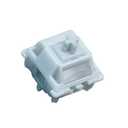 GATERON Smoothie Silver Keyboard Switches, Linear RGB LED 5 Pin Factory Pre-lubed 45gf Full POM Key Switches for MX Mechanical Keyboard(50PCS)