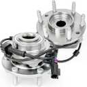 Pair 513188 Front Wheel Bearing Hub Assembly Compatible with Buick Rainier 04-07, for Chevy SSR 03-06 Trailblazer Ext, for GMC Envoy XL XUV 04 05, for Isuzu Ascender 03-08, for Saab 9-7X, 6 Lug w/ABS (OE Size)