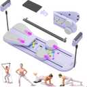 Pilates Reformer- A Foldable Portable Full-Body Exercise Pilates Board Unisex | Multi-Functional Core Strength Pilates Training Board Multifunctional Fitness Gear for Home Gyms & Studios (purple)