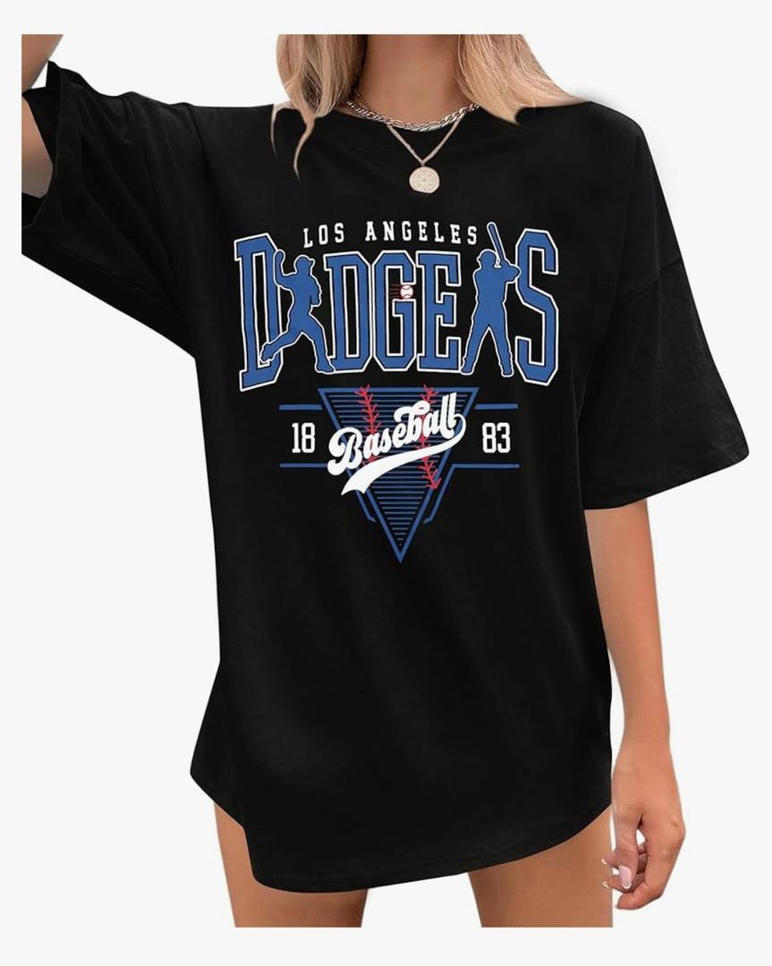 Baseball Shirt Women Oversized Baseball Game Day Shirts Fan T-Shirt Short Sleeve Tee Top 2 As 2XL