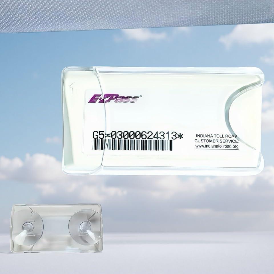 EZ Pass Holder with Dual Suction Cups Windshield Transponder Mount for Car Only Fits EZ Pass Mini (3.7" x 1.9") Requires Removing Original Velcro