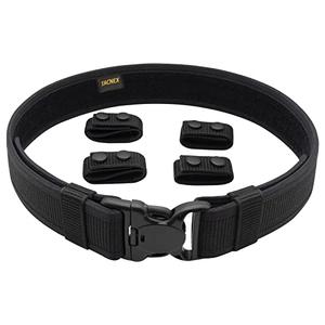 TACNEX Duty Belt Nylon Stiff Utility Belt Police Correctional Officer Work Patrol Gear Carrier L