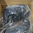 COLAMY Wingback Upholstered Side Dining Room Chairs Set of 2, Fabric Dining Chairs with Tufted Button, Living Room Chairs for Home Kitchen, Blue