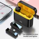 Lavalier Microphone for iPhone 8-14 Pro Max, Wireless Noise Cancellation Dual 2.4Ghz Mic Audio Noise Canceling, 175ft Transmission, Plug-Play Mini Lapel Mic