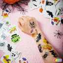 4 x JOYIN 144 PCS Halloween Temporary Tattoos for Kids, 12 Designs Bulk Fake Tattoos Stickers for Halloween Party Favors Decorations, Supplies Trick or Treat Game Gifts Goodie Bags, Class Game Prizes