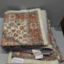 Color&Geometry Vintage Kitchen Rugs Sets of 3, Machine Washable 4mm Ultra Thin Stain Resistant Kitchen Floor Mats, Non Slip TPE Backing Runner for Sink,Hallway,Laundry,Entryway (2x3+2x5+2x7) (24"x36"+24"x60"+24"x84", Boho-brown)