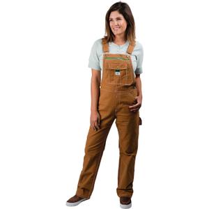 Liberty Women's Washed Duck Bib Overalls, M