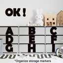 150 PCS Large 6" Bulletin Board Letters Set, Black Classroom Alphabet Cutout Letter for Bulletin Board Display Home School, A Great Helper to Inspire Students' Learning Interest