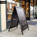 24x36 A-Frame Sign - Black Metal Snap Frame Outdoor Sidewalk Sign