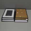 MEBRUDY 8x10 Picture Frame Set of 6, Display 5x7 Pictures With Mat or 8x10 Without Mat, Photo Frames for Tabletop or Wall, Black