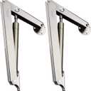 Douper 200N Gas Struts Heavy Duty Soft Close Lid Support Hinges Automatic Slow Lowering Safety Pneumatic Lid Lifters Gas Springs Pack of 2