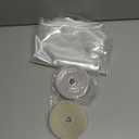 Beeveer 47 x 63 Inch Adjustable Window Insulation Kit for Summer Heat Cuttable Window Plastic Keep Warm in Winter Cool in Summer Transparent Film with Adhesive Straps Reusable Winterizing Cover