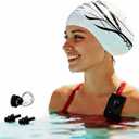 Extra Large Silicone Swim Cap for Long Hair - Odor-Free with 3D Ear Protection, Non-Slip Ultimate Fit for Women & Men Adults
