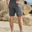 JEMLDL Men's Athletic Running Shorts 9" Workout Gym Quick Dry Shorts (L)