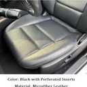 Priprilod Black Microfiber Leather Driver Side Bottom Replacement Seat Cover Compatible with Mercedes Benz C250 C300 C350 2008-2014, Compatible with Mercedes Benz GLK250 GLK280 GLK300 GLK350 2008-2015