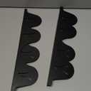 Stainless Steel Stove Gap Cover (2 Pack, Black), Stove Gap Filler for Kitchen, Range Trim Kit, Heat Resistant with Easy Clean, Adjustable Length 13.8 to 27.5