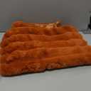 KAIANG Pack of 1 Corduroy Soft Solid Decorative Square Body Pillow Covers Set Cushion Cases Pillowcases for Sofa Bedroom 20 x 54 Inch 51 x 137 cm (Body Size, Orange)