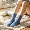 Geyoga 12 Pairs Colorful Fuzzy Socks for Women Cozy Fluffy Slipper Socks Soft Mink Velvet Cute Winter Warm Sleeping Valentine's Day Gifts for Women