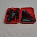 35-Piece Allen Wrench Sets Metric and Standard Hex Key Set, Allen Key Set, MM(0.7mm-10mm) SAE(0.028"-3/8), Chrome Vanadium Steel
