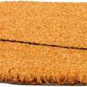 Juvale Natural Coco Coir Large Door Mat, Happy Place Long Outdoor Rug (17 x 60 in)