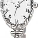 eYotto Small Dainty Watches for Women Adjustable Strap Quartz Dress Watch | Gold, Silver, Slim Bracelet, Easy Read, Roman Numerals, Alloy Steel, 3ATM Water Resistant, Elegant, Vintage, Gift for Women