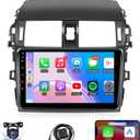 Naifay Android Car Radio for Toyota Corolla 2009 2010 2011 2012 2013, 9inch Touch Screen for Corolla Car Stereo with Carplay/Android Auto/Bluetooth/FM/GPS/WiFi/Backup Camera/Split Screen