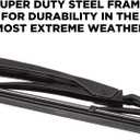 ClixWipers Heavy Duty 2-Pack 32" + 32" Windshield Wiper Blades Steel Frame Automotive Replacement Windshield Wiper Blades Fits .5 to 2/3 Inch Saddle Arms For Truck, Bus, RV & Equipment