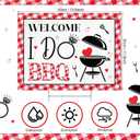 Welcome to I Do BBQ Wedding Yard Sign BBQ Style Engagement Party Yard Sign with Stakes Party Supplies Decorations for Garden Anniversary Barbecue Outdoor Proposal Ceremony