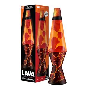 The Original Lava® Lamp - 14.5" Volcanic Crags - Classic Liquid Motion Lamp - Red Wax and Orange Liquid - #2078 