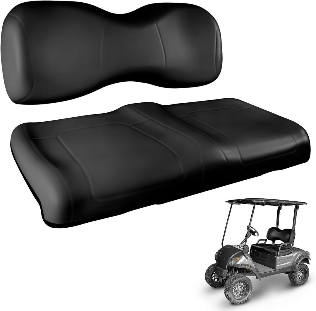 NOKINS Golf Cart Front Seat Cushion kit for Yamaha G29/Drive 2007-2016(Black)
