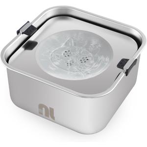 3L/0.8 Gallon Gallon Dog Water Bowl No Spill, Stainless Steel No Spill Slow Water Bowl for Dogs, No Splash Dog Water Bowls for Large Medium Breeds