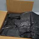 Fuxury 1000 Count Black Plastic Grocery Bags 11.5" x 6.5" x 21", T-shirt, Trash, Take Out, Restaurants,To Go, Retail Shopping Bags in Bulk for Small Business (Made in USA)