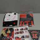 15th Birthday Decorations for Boys Girls, Red Black Happy 15th Birthday Decorations Boy Girl, Happy 15 Bday Banner Backdrop Balloons Tablecover Triangle Flag, 15 Year Old Boy Bday Party Supplies Decor